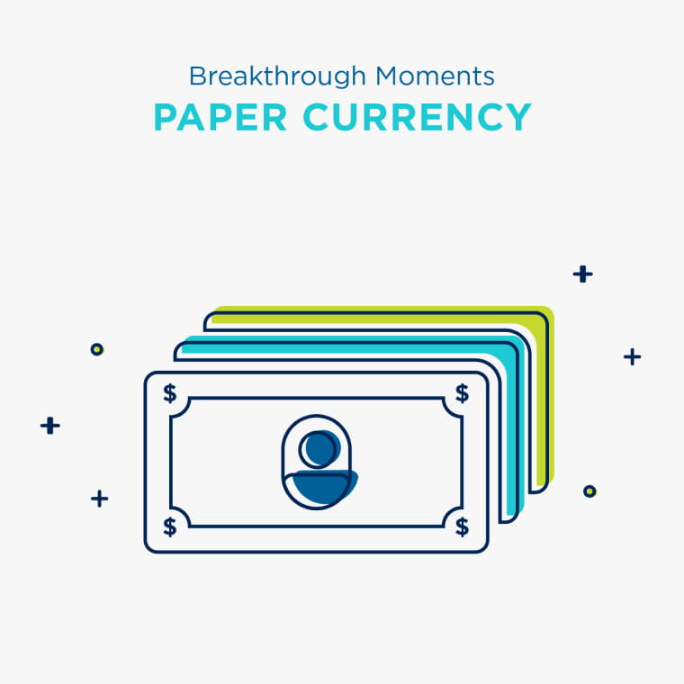 Illustration of paper currency