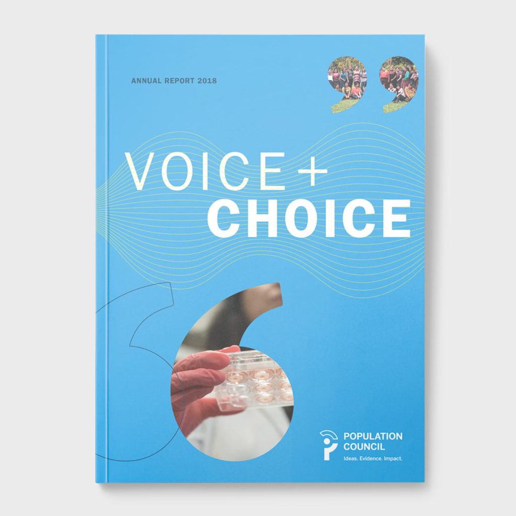 population council annual report 2018: Voice and choice