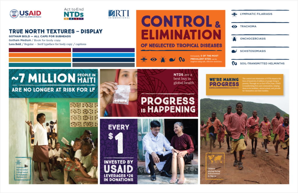 Act to End NTDs | East Branding mood board