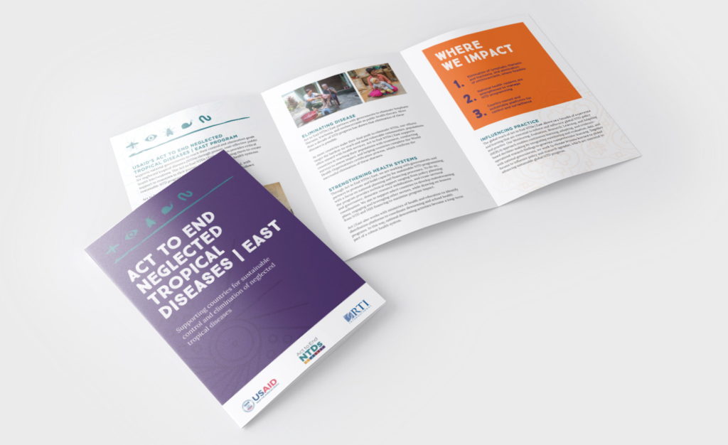 Act to End NTDs | East Branding print collateral 