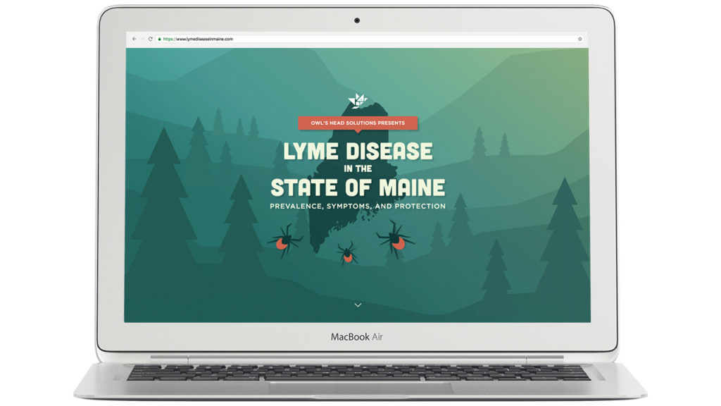 screenshot state of maine lyme website